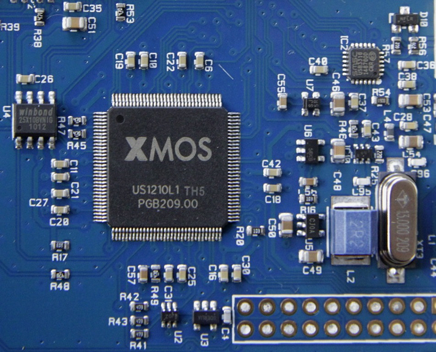USB 接收芯片為德國 XMOS 出品。