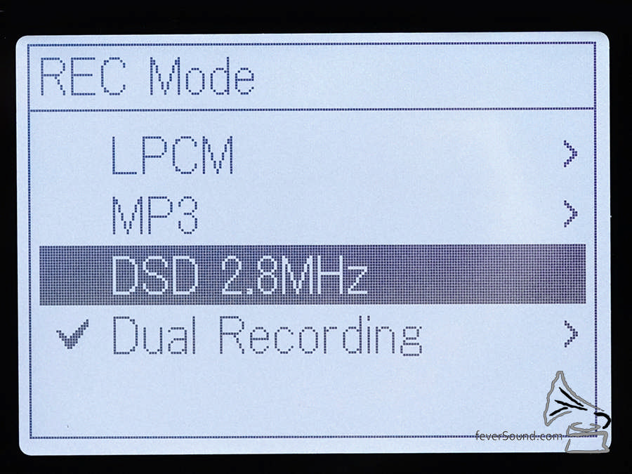 PCM-D100 可以錄 24bit / 192kHz WAV 及 DSD 2.8MHz 檔,不過兩種格式的錄音由兩粒 A/D 轉換器處理,所以不能同時錄兩種格式。