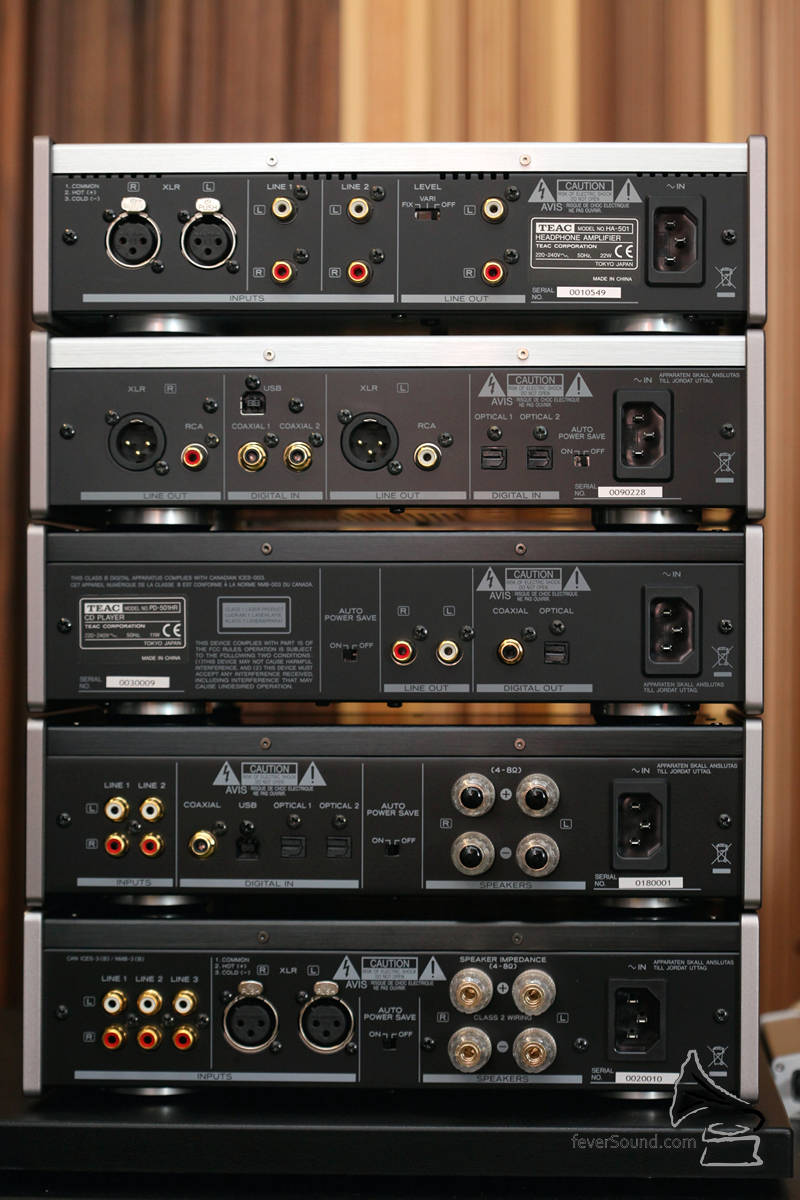 機背圖,由上至下:HA-501, UD-501, PD-501HR, AI-501DA, AX-501