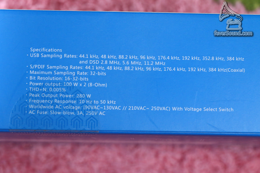 優秀的規格,包括DSD256,留意同軸也援DXD!