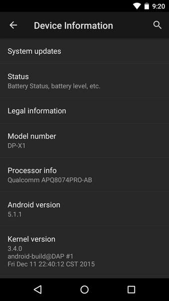 採用客製化的Android 5.1.1操作系統
