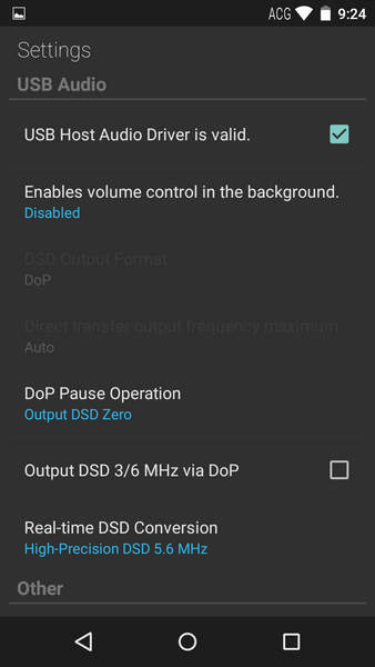 支持USB DSD輸出