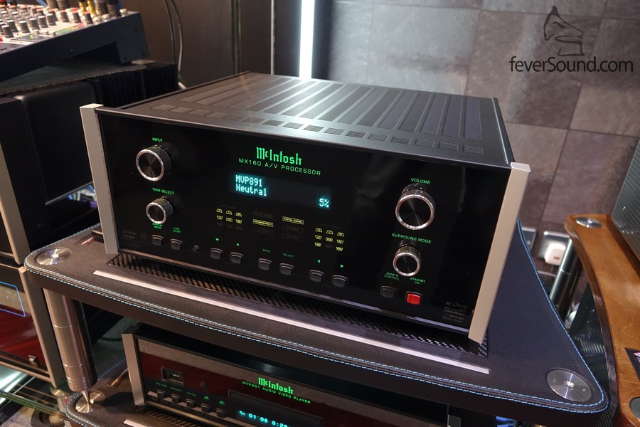 MX160 是廠方最新的影音中心,支援 Dolby Atmos,稍後也支援專業版 DTS-X