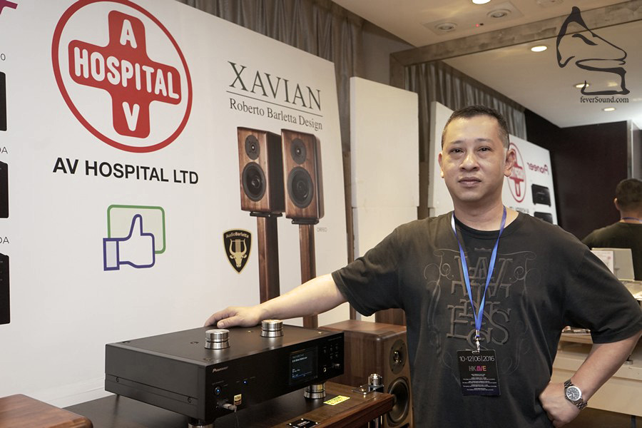 院長今年主力捷克Xavian的全新旗艦揚聲器Orfeo,並有Pioneer兩聲道西裝合作開聲