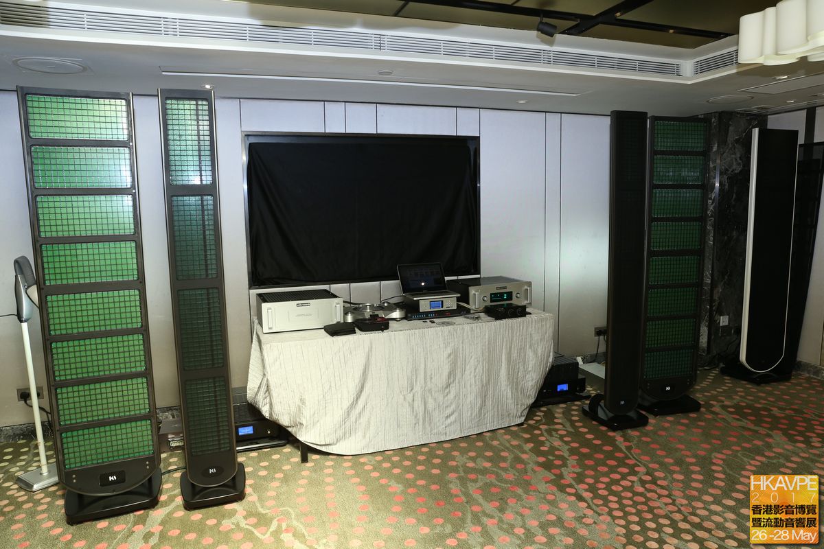 香港自家品牌King Sound設計的靜電揚聲器甚受注目